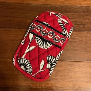 Vera Bradley Deco Daisy Red Floral Glasses Case